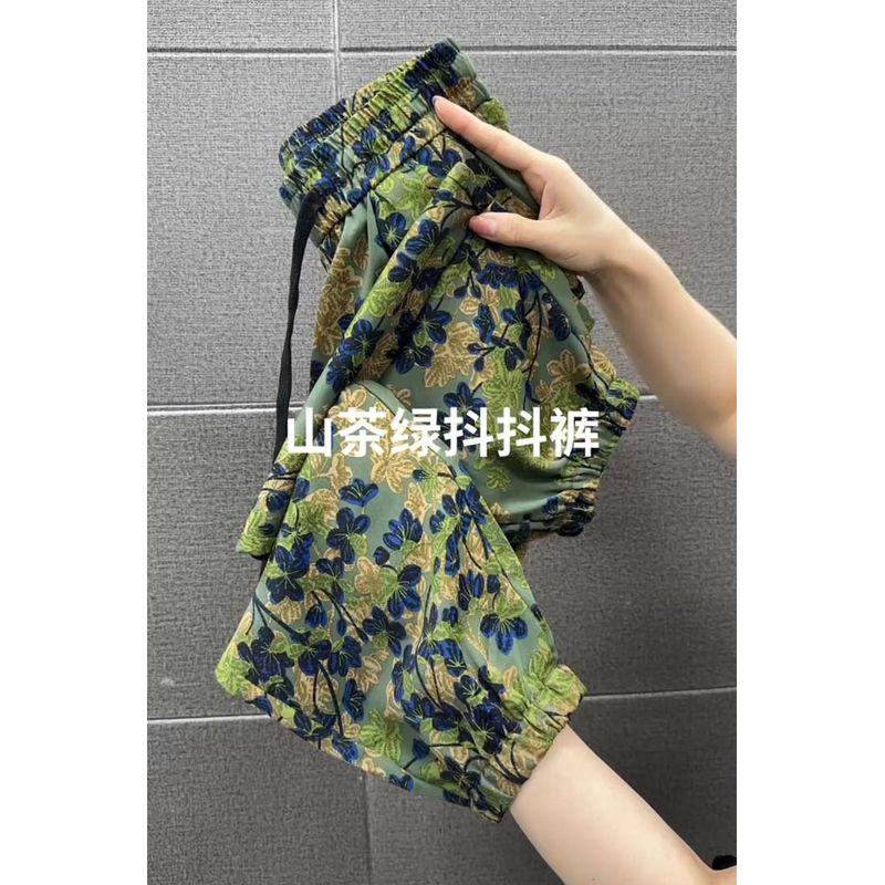 

Маленькие Дышащие и Свободные Драпированные Модные Леггинсы из Ледяного Шелка 419# XL