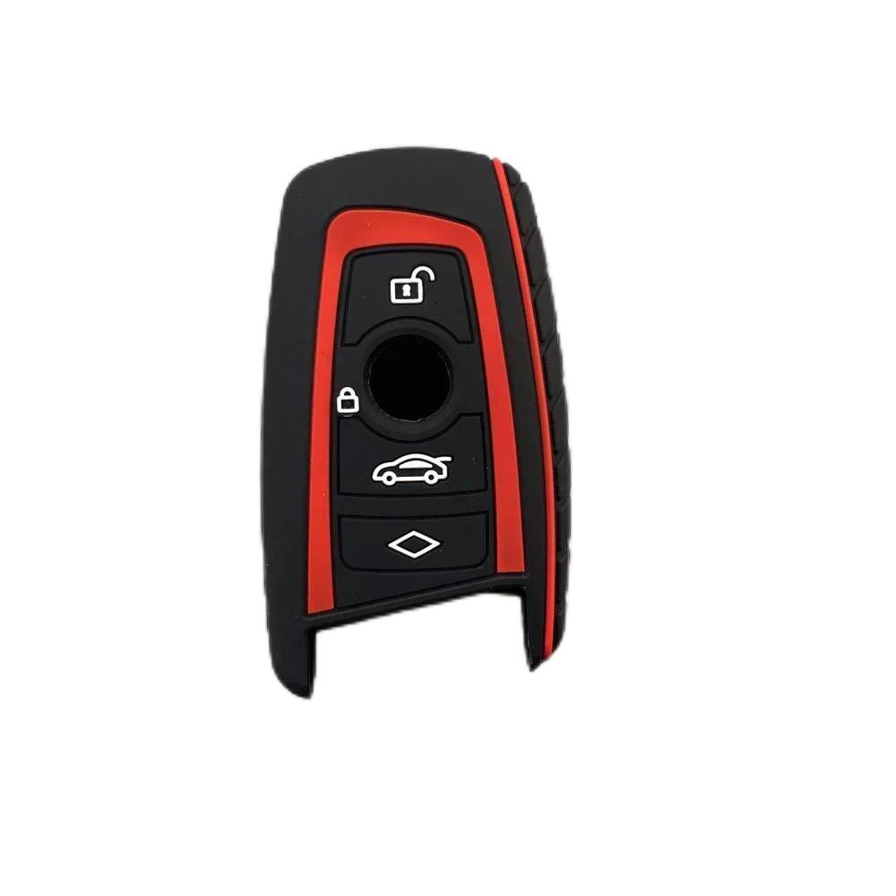 4 Buttons Silicone Car Fob Key Case Cover Shell Keychain For BMW F20 F30 G20 F31 F34 F10 G30 F11 X3 F25 X4 I3 M3 M4 1 3 5 Series
