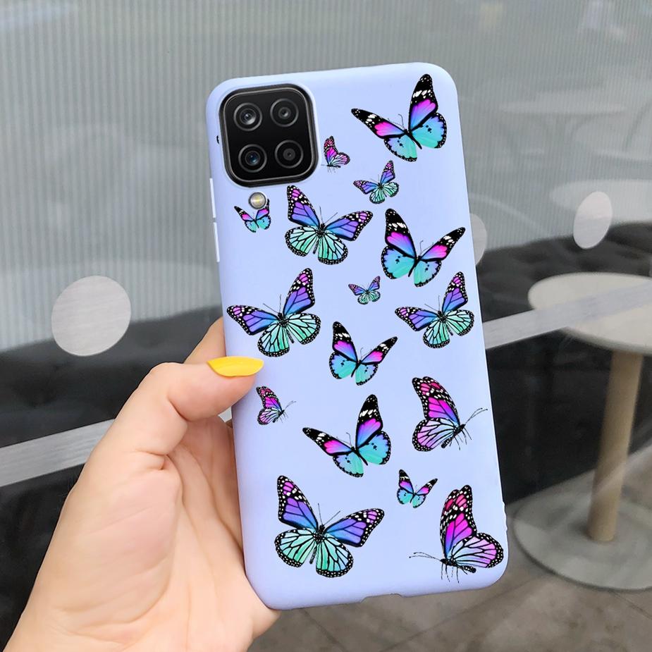 Für Samsung Galaxy A12 Hülle M12 F12 Cue Süßigkeiten Bemalte Abdeckung Weiche Silikon Handyhülle Für Samsung A12 M 12 GalaxyA12 Coque Bumper