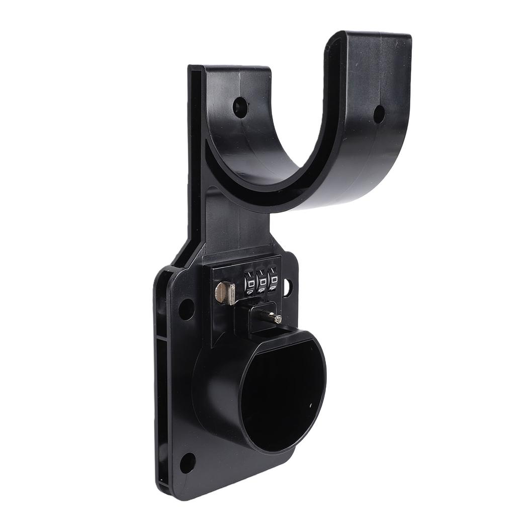 EV Charger Nozzle Holster Dock with Lock Wall Mount Charging Cable Holder Organizer for GB T Electric Vehicles