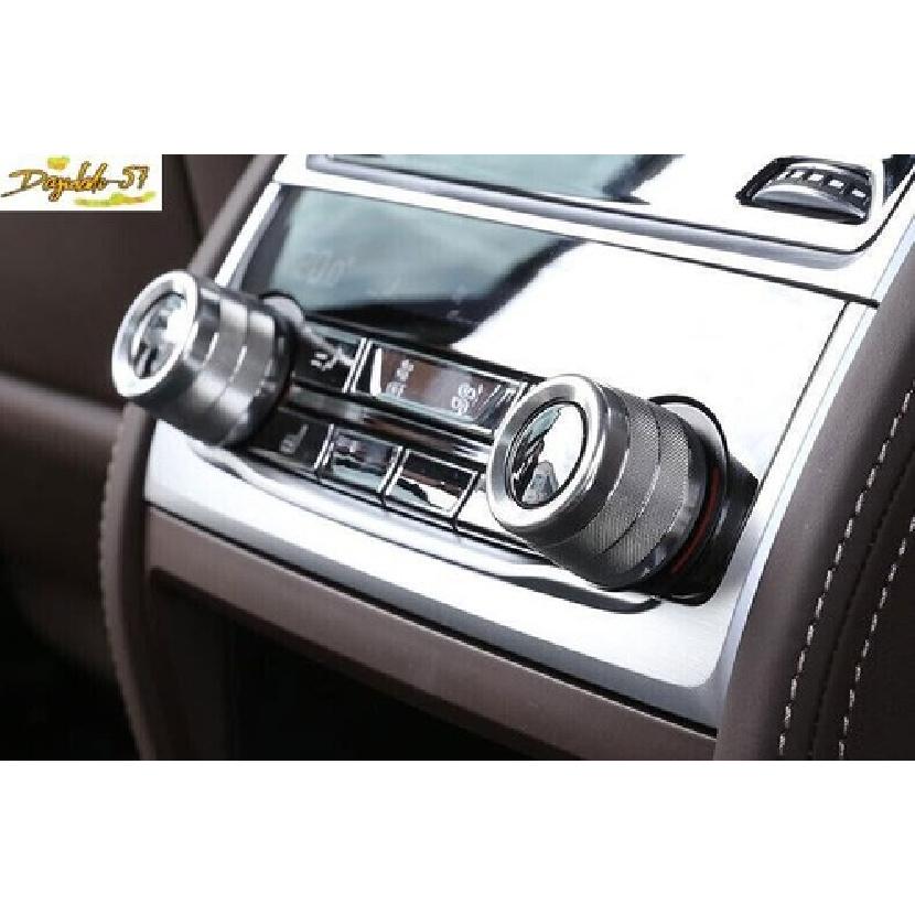 Fits For BMW 5 Series G30 2018-  Silver Aluminum Rear Ac Knob Cover Trim