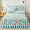 Princess Thicken Padding Bed Skirt Non-slip Flat Bed Skirt Quilted Bed Spread Soft Warm King Queen Bed Skirt Without Pillowcase