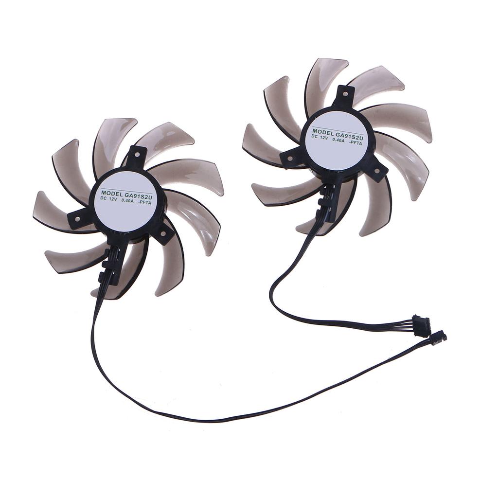 85mm GA91S2U 4Pin GTX 1660 1660Ti RTX2060 RTX2070 Graphics Card Fan For PNY Palit RTX 2060 SUPER 2070 Dual GPU Cooler