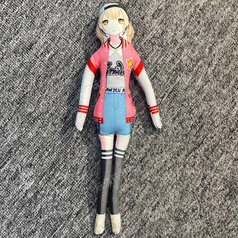 28cm Kanade Voisaki Project Sekai Plush Doll Flexible Wire Frame Poseable Body Twistable Shape Music Themed Collectors Gift