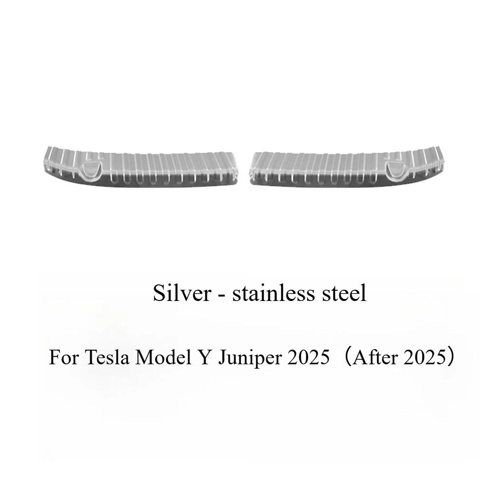 For Tesla Model Y Juniper 2025 Trunk Threshold Strip Stainless Steel Mats Sill Guard Rear Cargo Anti Scratch Protector Accessory