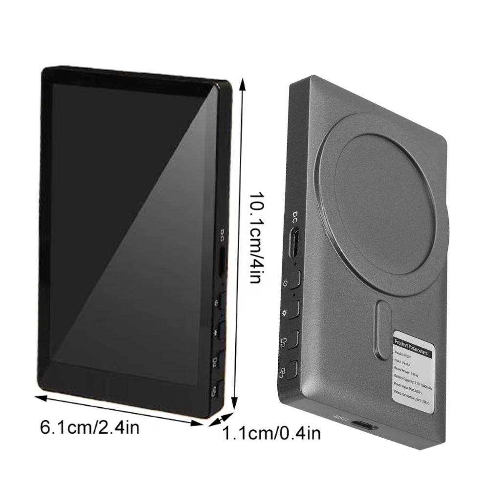 New Wireless Magnetic Mount Vlog Selfie Monitor Screen Phone Rear Camera Selfie WiFi Bluetooth Connection for Selfie Live Vlog