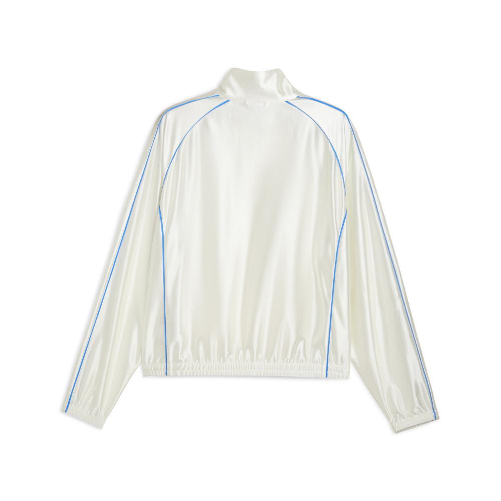 Puma Jaqueta Track X Fenty T7 FW25 Unissex Corte Solto Color Block Zíper Duplo Brilhante Jaquetas Unissex 633626-87