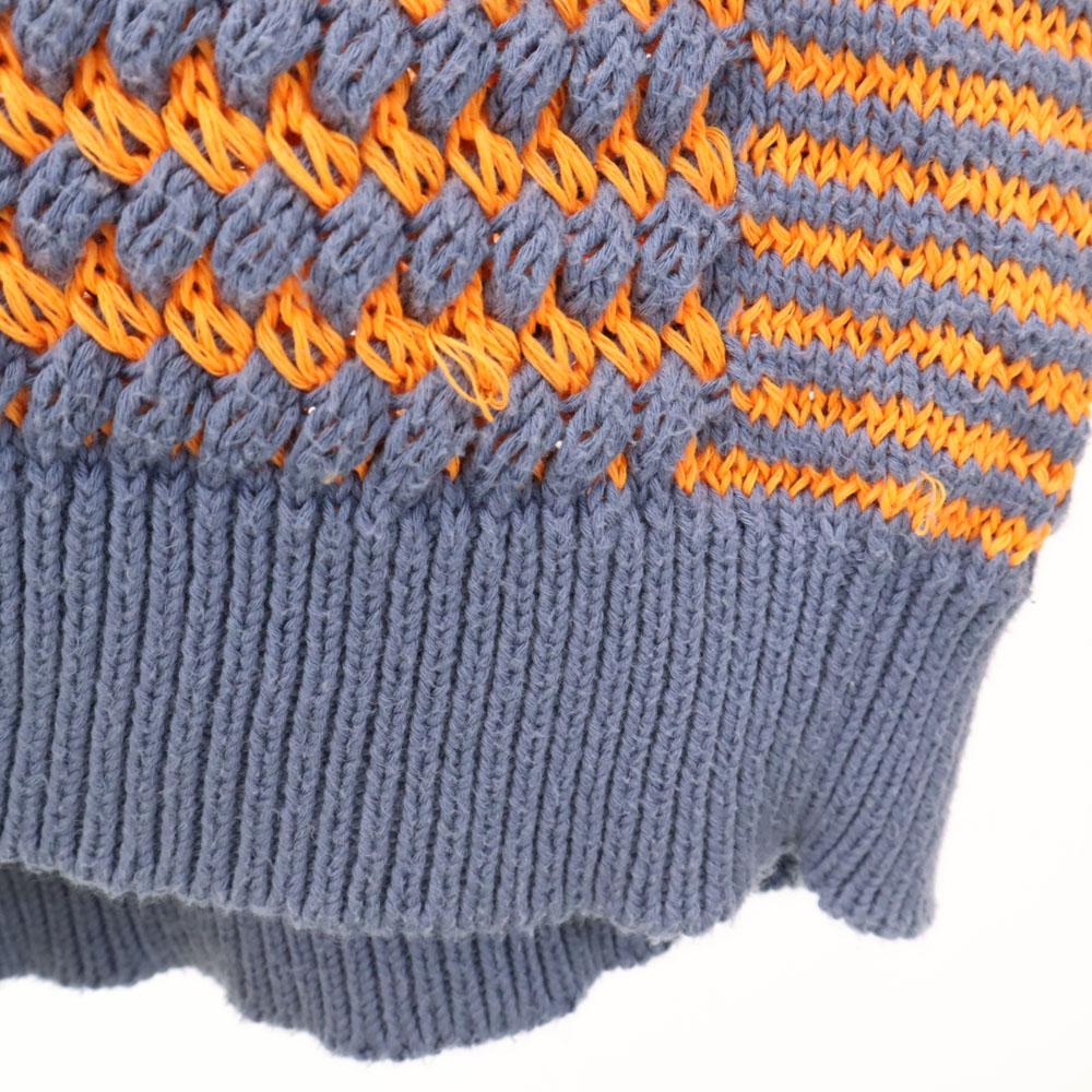 KENZO made in Italy Border Pattern Long sleeve V neck knit cardigan M Women Used