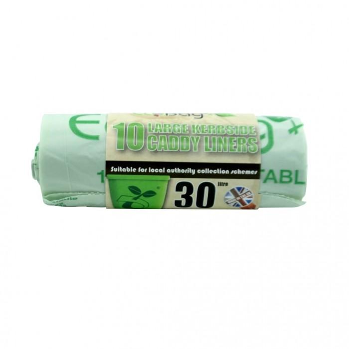 Fodere per caddy in plastica compostabili da bordo marciapiede Ecobag (Confezione da 10)