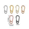 5pcs 14.5x31.5mm Zinc Alloy Lobster Clasp Buckle Keychain Buckles Spring Snap Hooks Keychains Tool Clips