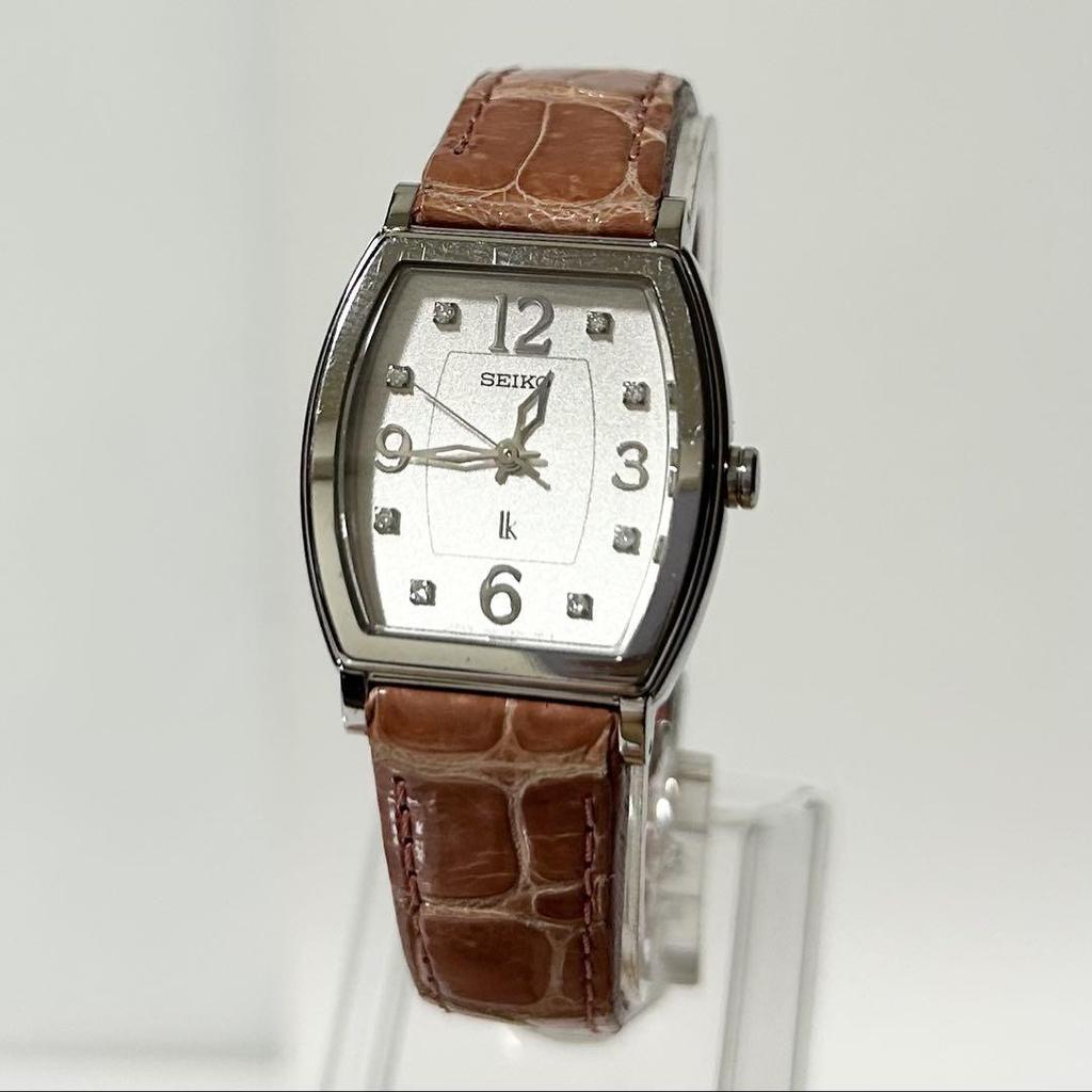 [USED] SEIKO QZ Rukia Stainless Steel Leather Watch, Operation Confirmed