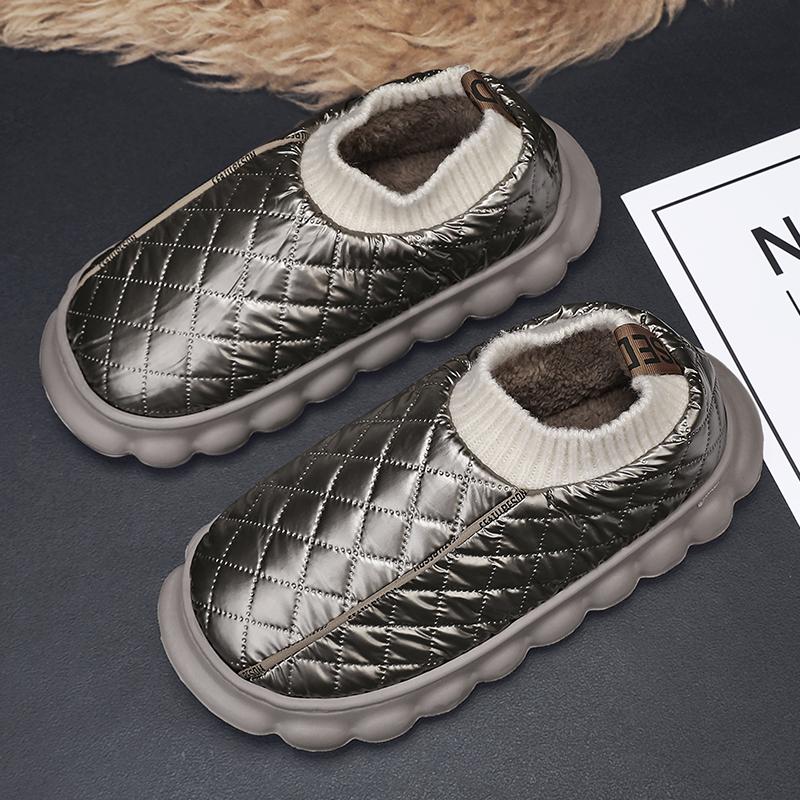 

Нові зимові снігові черевики 2023 року Бавовняне взуття Хлібне взуття Тепле модне вуличне взуття Протиковзке взуття Яскрава поверхня Універсальне взуття 45 хакі