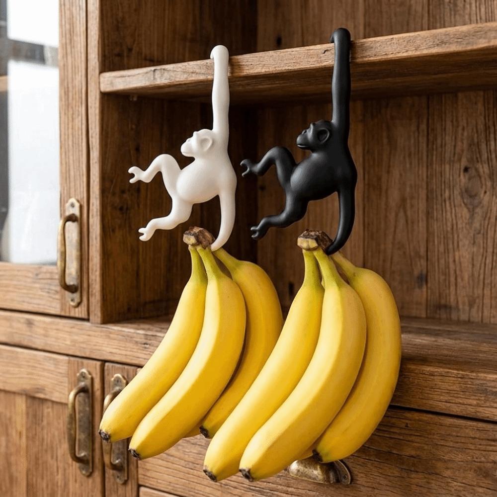 3D Printed Banana Hook Plastic Key Hanger Multi-functional Monkey Shaped Wall Hook Living Room