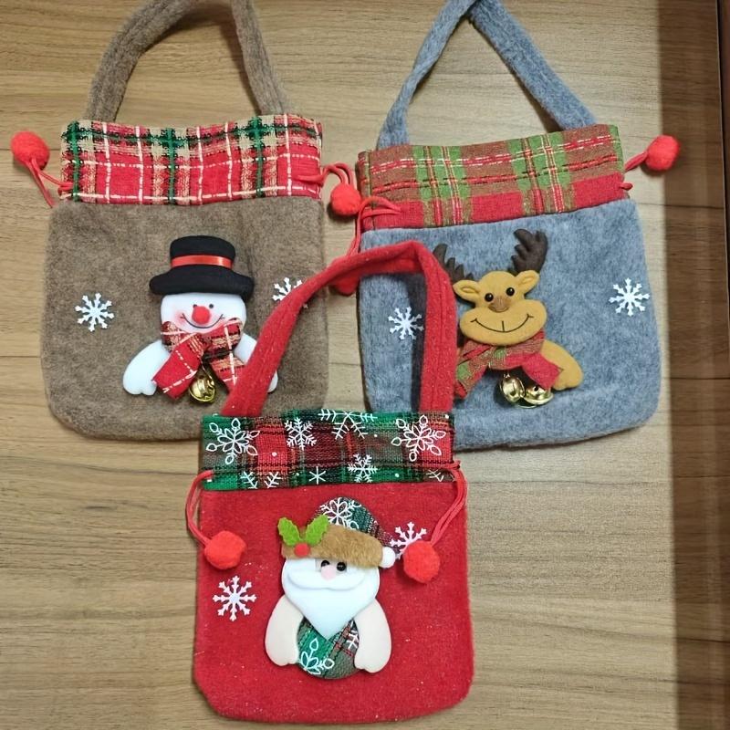 

Christmas Themed Party Gift Pack- Reusable Tote Bag for Small Gifts, Candies, Party Favors -Perfect for Wedding Packaging 22.3 x 20cm