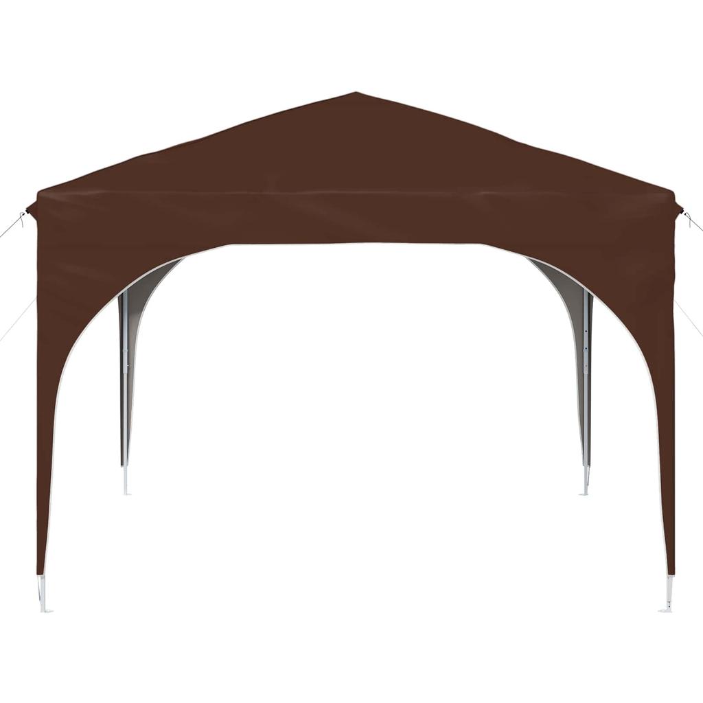 Pop Up Party Tent 290 X 290 X 245 Cm Brown
