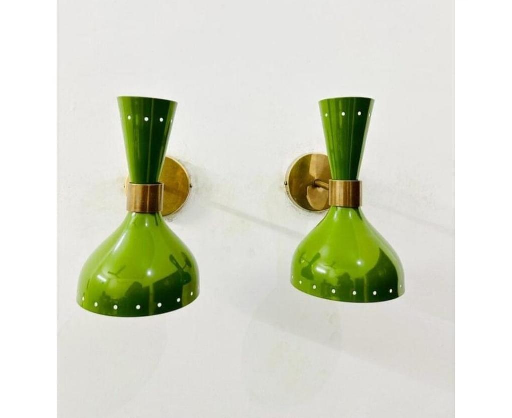 Mid Century Modern Diabolo Wall Sconce Pair of Wall Lights Adjustable Retro Cone Wall Lamp Double Side Handmade Light Home Decor Gift