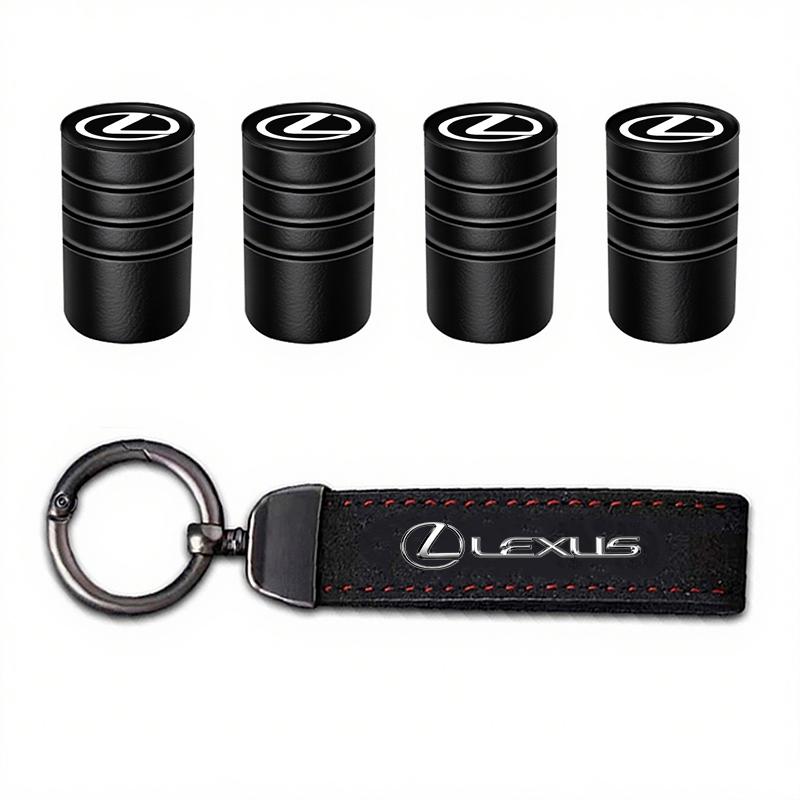 Auto Reifen Felgen Ventilkappen Abdeckung Wildleder Auto Schlüsselanhänger Ring Schlüsselanhänger Für Lexus RX330 IS250 RX350 IS300h NX300h RX400h Ct200h ES300h