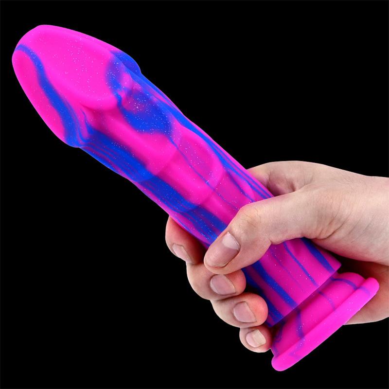 Mixed Color Liquid Silicone Eggless Simulation Penis Dildo Female Masturbation Device Anal Anal Plug Anal Expansion Device