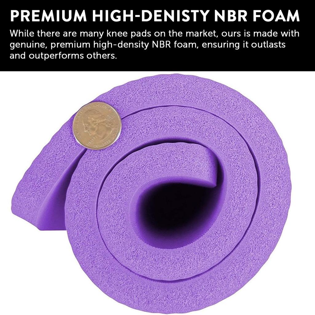 SukhaMat Yoga Knee Pad Cushion Best Exercise Knee Pad Eliminate Pain During Yoga or Exercise Extra Padding Support for Elbows Complements Your Yoga