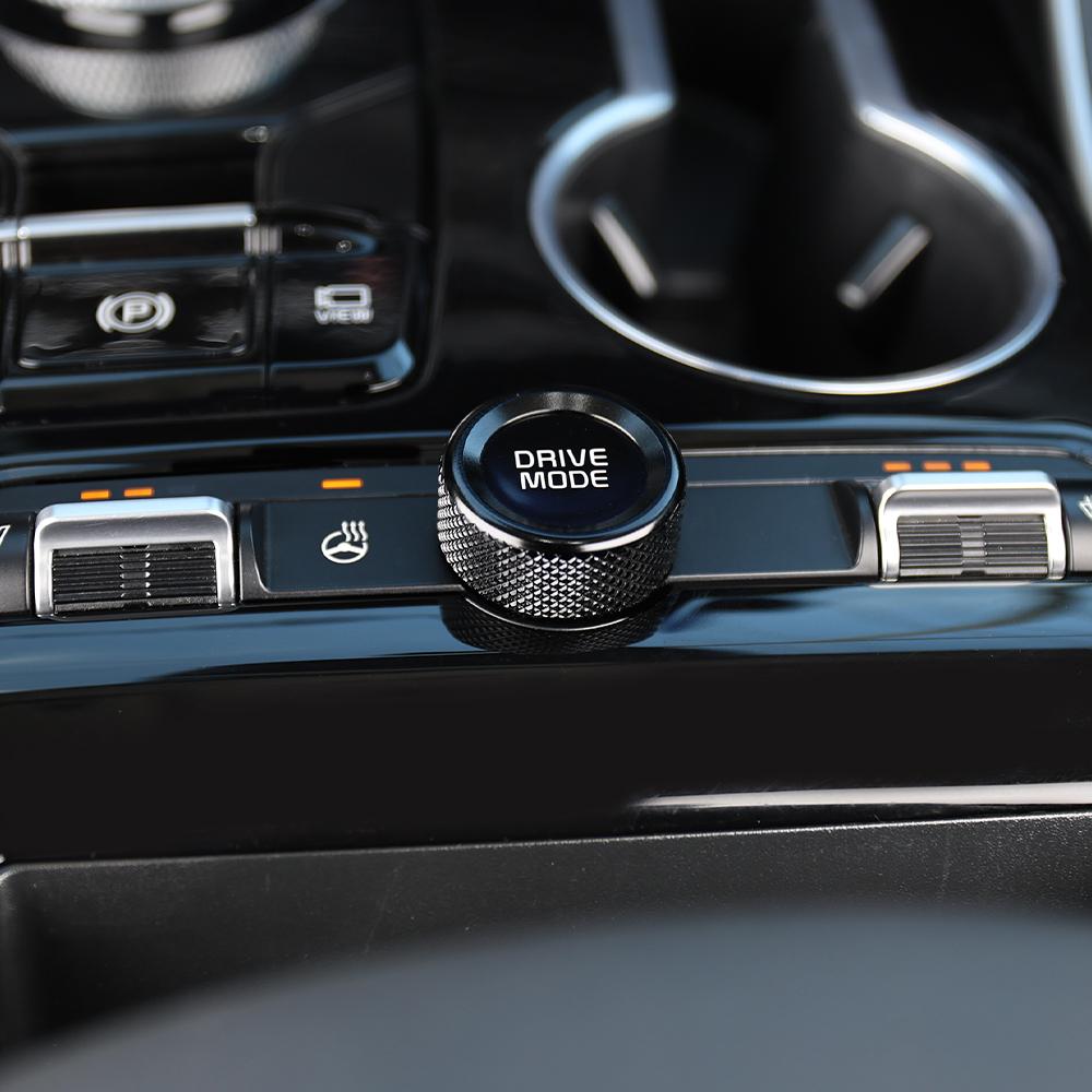 

Black Aluminum Central Gear Shift Konb Trim Ring Cover For Kia K5 2026-2026 Interior Replacement Accessories чёрный