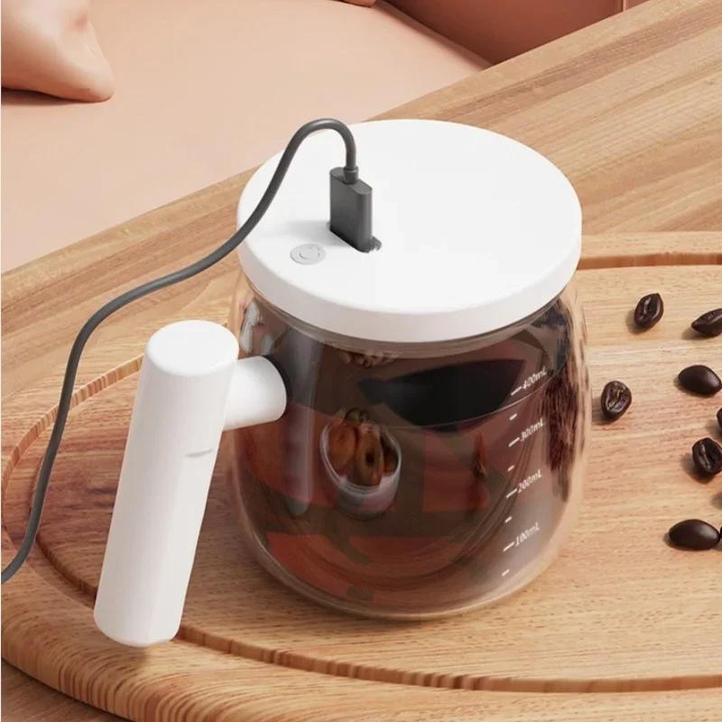 400ML Self Stirring Coffee Cup with Handle Egg White Protein Powder Multi-function Mixing Cups Home Office Gyms Coffee Glass Cup