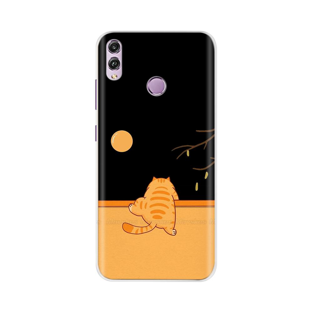 Für Honor 8X Hülle Mode Klare Bunte Weiche Handy-Rückabdeckung Für Huawei Honor 8X Silikon Funda Stoßfänger Schalen für Honor 8X