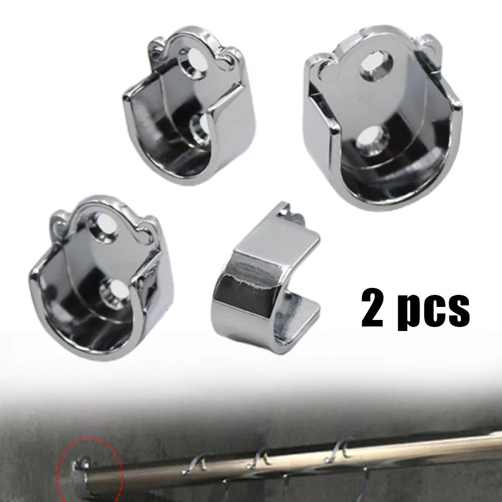 Bracket 2 Shower Curtain Rod Bracket Installing Clothes Pole Material Made Of Zinc Alloy Sturdy Enough Brand New