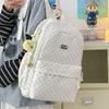 Schoolbag Korean Version Ins Small Fresh Polka Dot Backpack Women's Large Capacity Simple and Versatile Student Schoolbag Fashion Casual Backpack