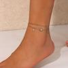 Beach Anklet Star Butterfly Chain Imitation Pearl Anklet Ocean Style Shell Dolphin Foot Jewelry