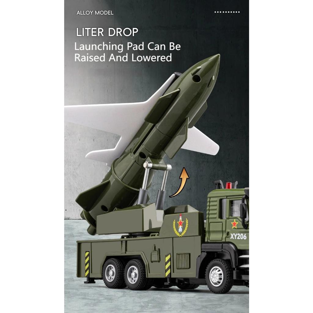 1/32 Drone Launch Drone Toy Военная модель автомобиля Изготовлен из литого сплава, легкий, со светом и звуком, растягивающийся, высокая модель игрушки, праздничный подарок