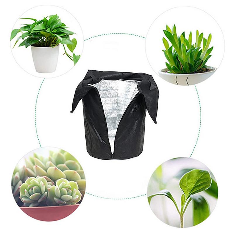 Plant Pot Covers Flower Pot Covers For Winter Outdoor Garden Plant Pot Protector With Drawstring And Zipper For Potted Plants