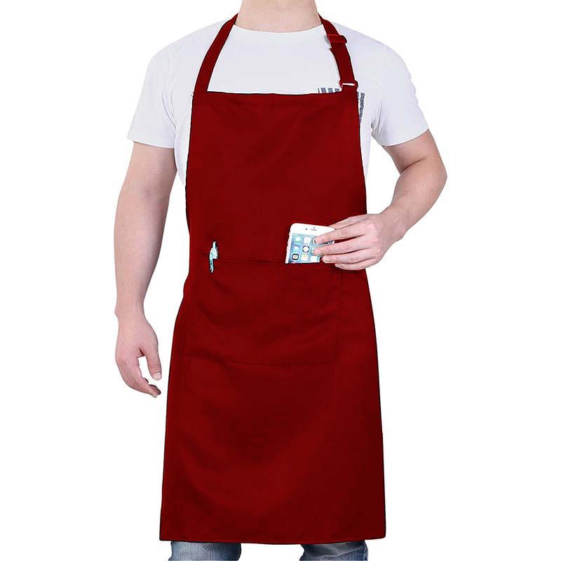 Canvas Waterproof Halter Apron - Modern Cafe Baking Apron with Logo