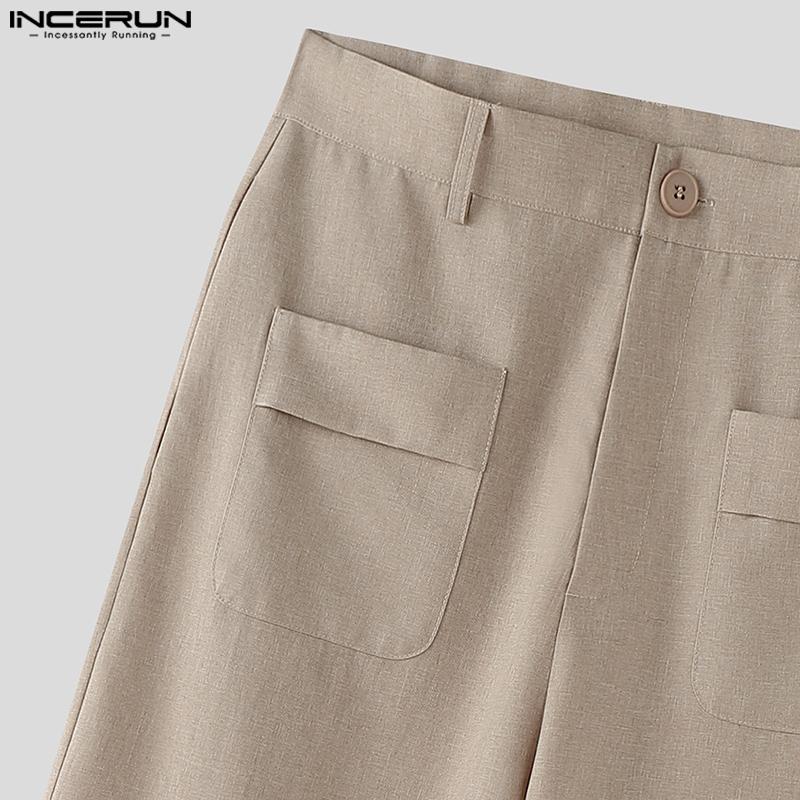 INCERUN Men Sleeveless V Neck Buttons Up Waistcoat and Long Pants Outfits Sets