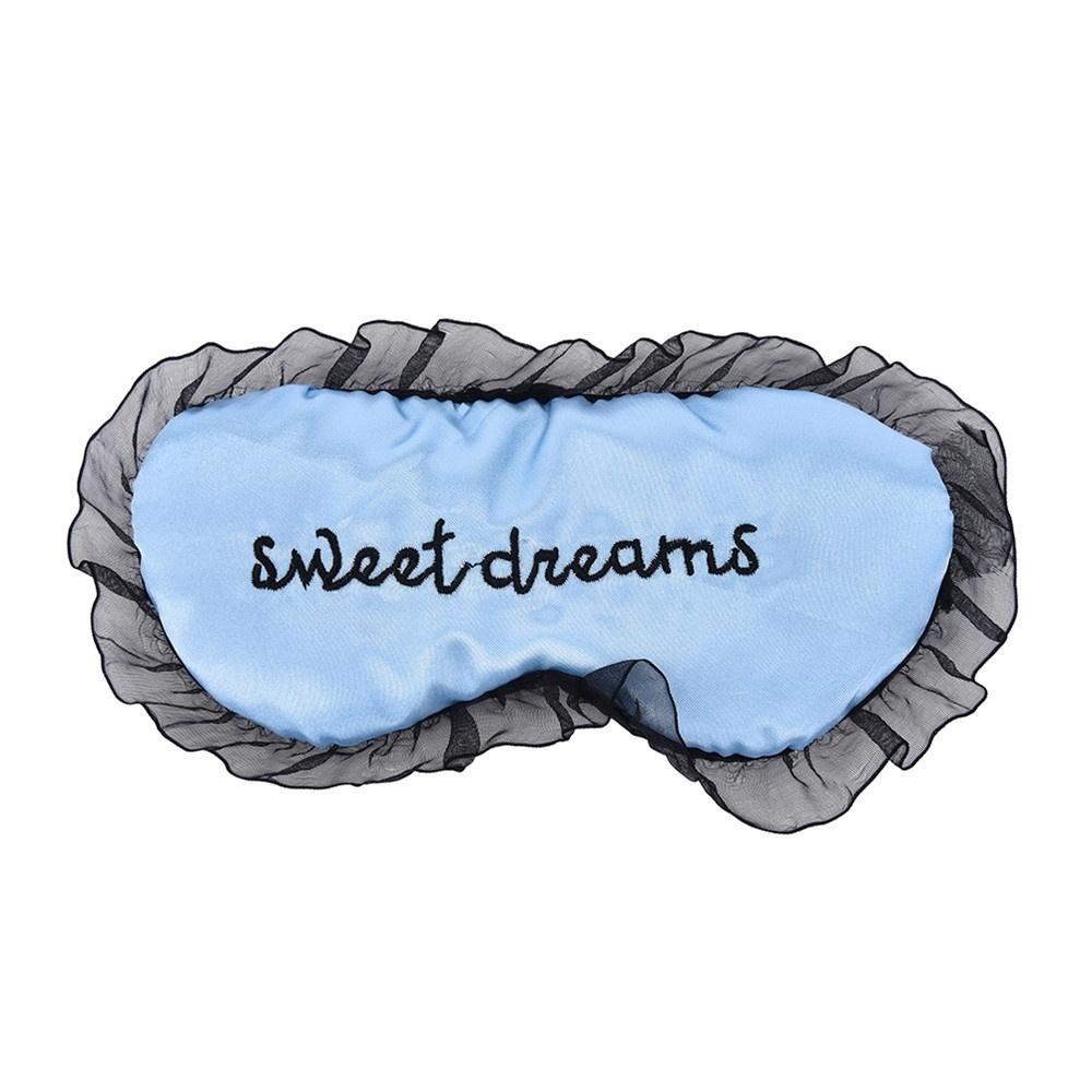 Design New Adjustable Soft Lace Sleeping Eye Shade Blindfold Cover for Travel Rest Hot