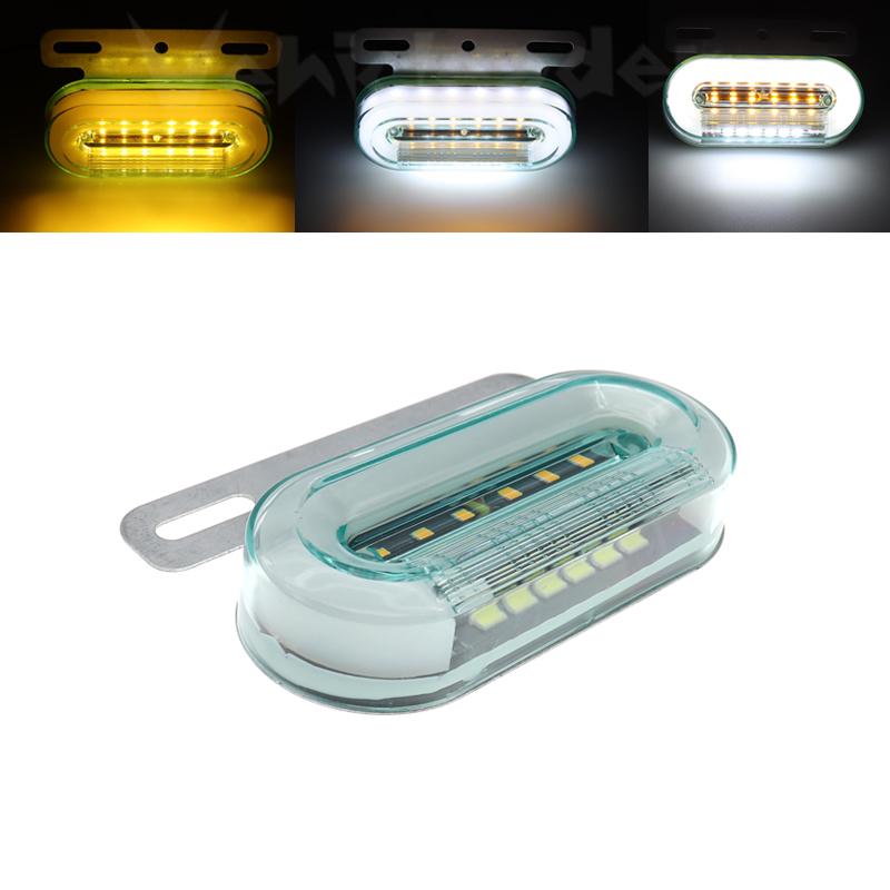 12V/24V 12 LED Car Truck Side Marker Lights Car External Lights Signal Indicator Lamp Warning Tail Light 3 Modes Trailer Lorry