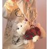 Sylvanian Families Plush Dog Cartoon Crossbody Bag With Zipper Closure For Daily Use