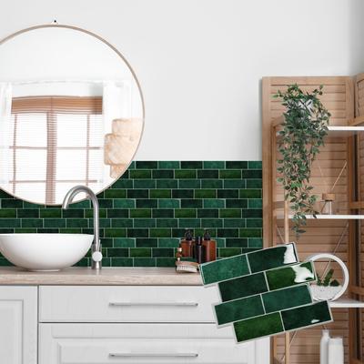 1pcs PVC 3D Wall Tile Self-adhesive Kitchen Backsplash New Wall Sticker Home Decor