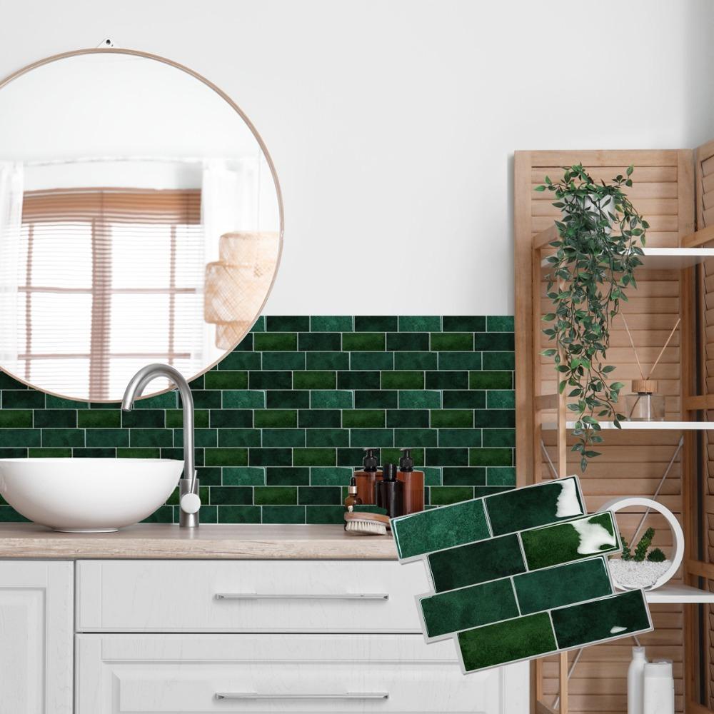 

1pcs PVC 3D Wall Tile DIY Kitchen Backsplash New Peel and Stick Wallpaper Home Decor 07