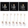 7 Pieces Versatile Small Glass Bottles Keychain Charm Pendants Convenient for Craft Enthusiasts and Gifts Ideas