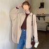 Women's Retro Korean-Style Corduroy Shirt - Long Sleeve, Loose Fit, Hong Kong Chic