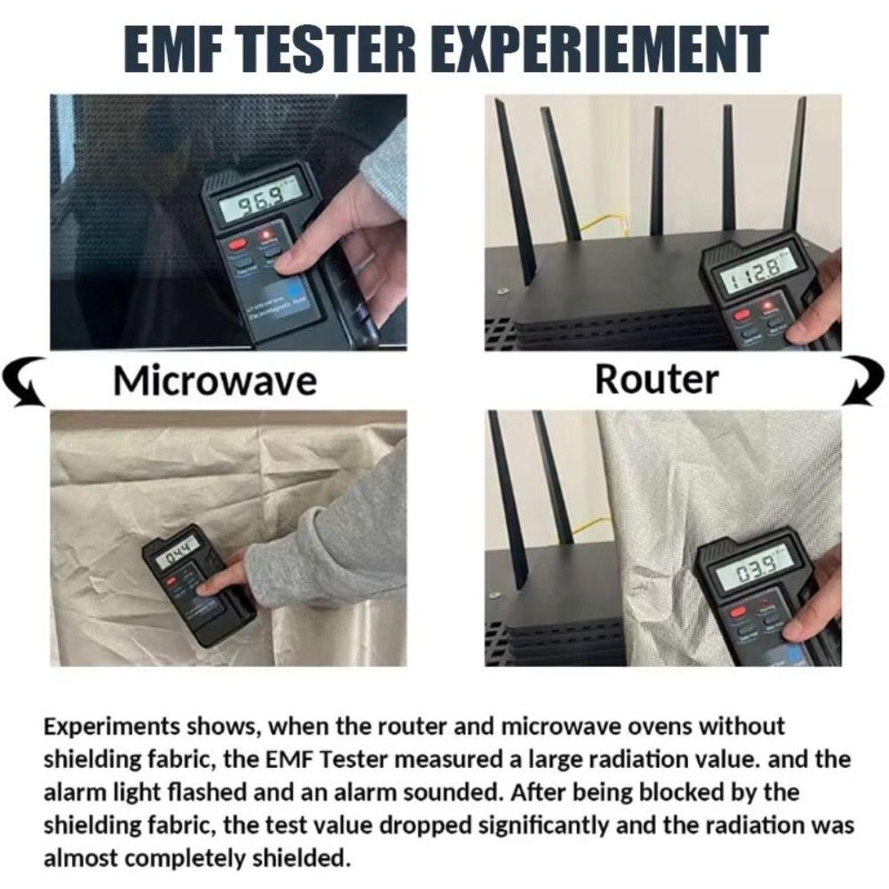 Ledande Nickelkobber Faradaytyg Polyestermaterial Silver WiFi/RF Strålningsskyddande Tyg Anti-Signalstörningstyg