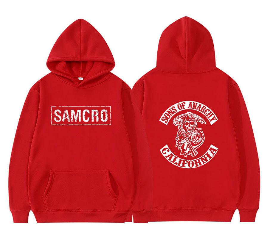 

Толстовки с капюшоном «Сыны анархии» SAMCRO с принтом для мужчин и женщин, унисекс, худи L