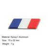 3D Premium Frankrikes flagg for SUV Off Road bil Motorpanser Skjerm Bakluke Hekkmalje Emblem Merkeklistremerke
