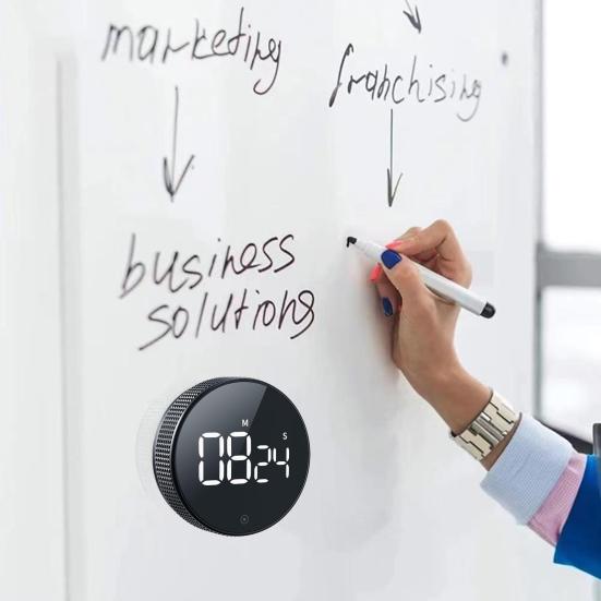 LED Kitchen Timer Magnetic Countdown Clock for Cooking Baking Adjustable