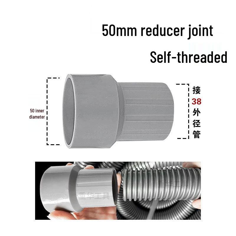 Universal Adapter for Cyclone Dust Collector, Sander, and Grinder – 50mm To 38mm Connector Compatible with Karcher and Festool.