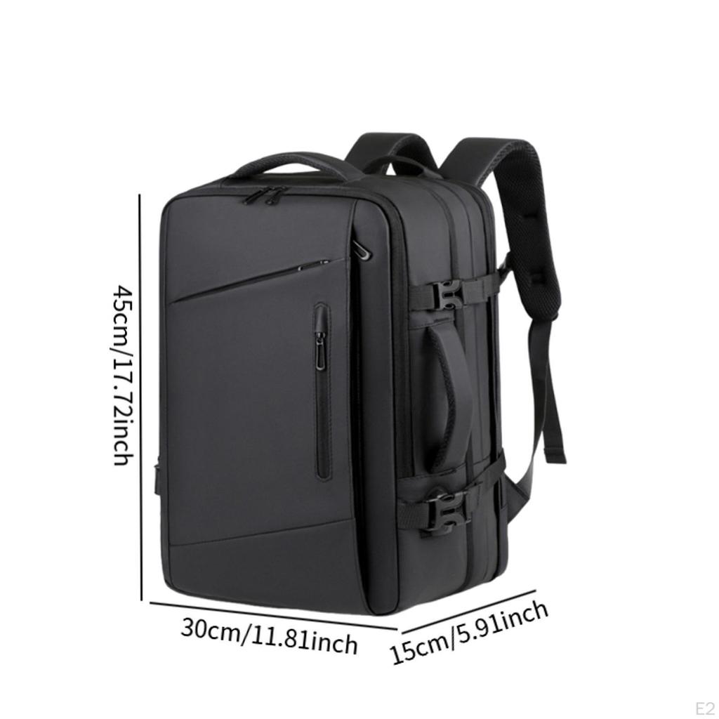 Laptop Backpack Polyester Expandable Computer Bag Gaming Daypack Large Capacity Work Organized