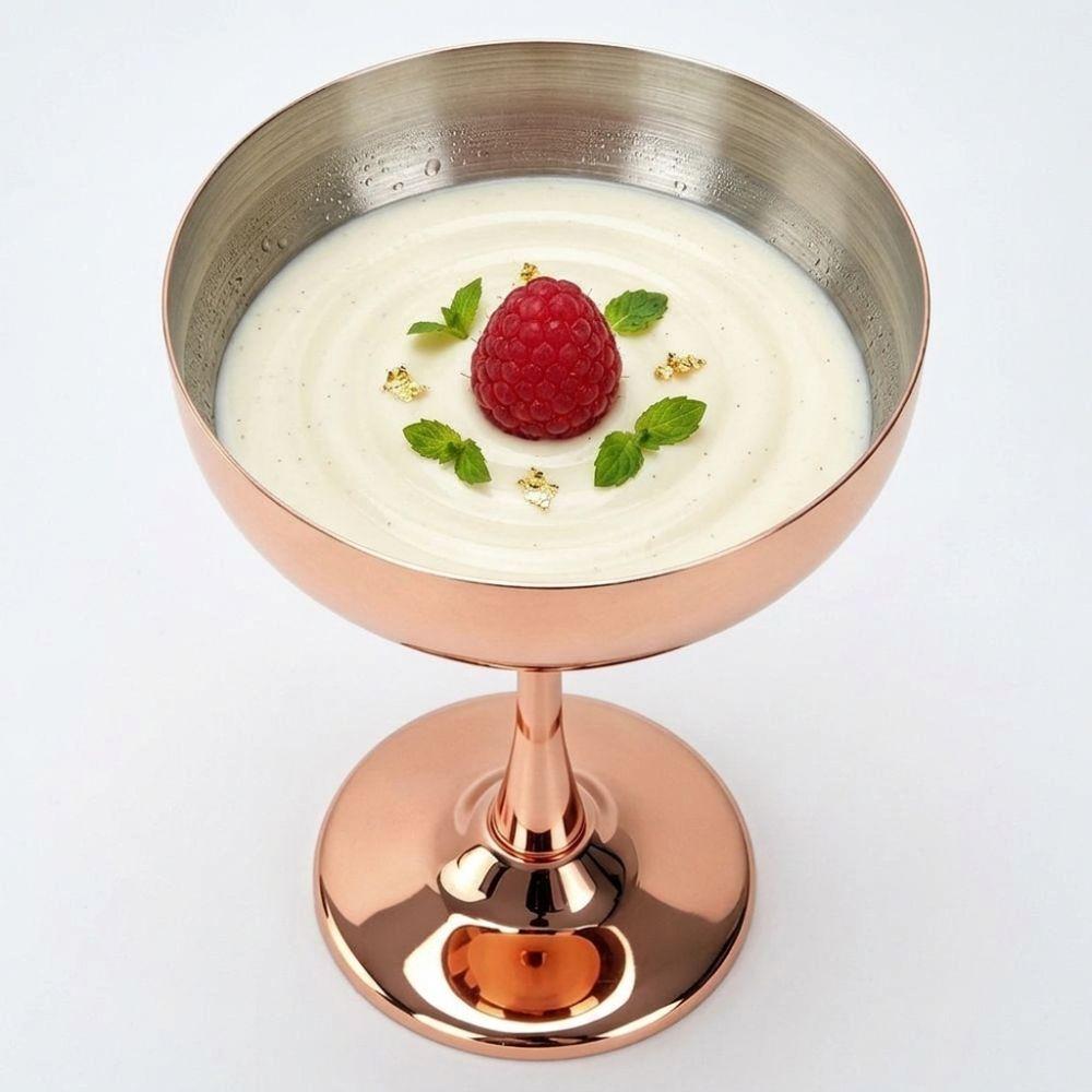 Shatterproof Martini Glass Plated Copper Wine Goblet Stainless Steel Cocktail Glass Parties