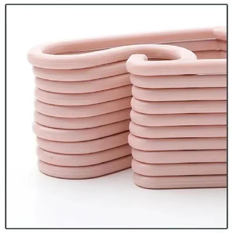 New 5/10 PCS Portable Clothes Hanger Kids Children Toddler Baby Coat Storage Plastic Hangers Hook Household Clothing Organizer