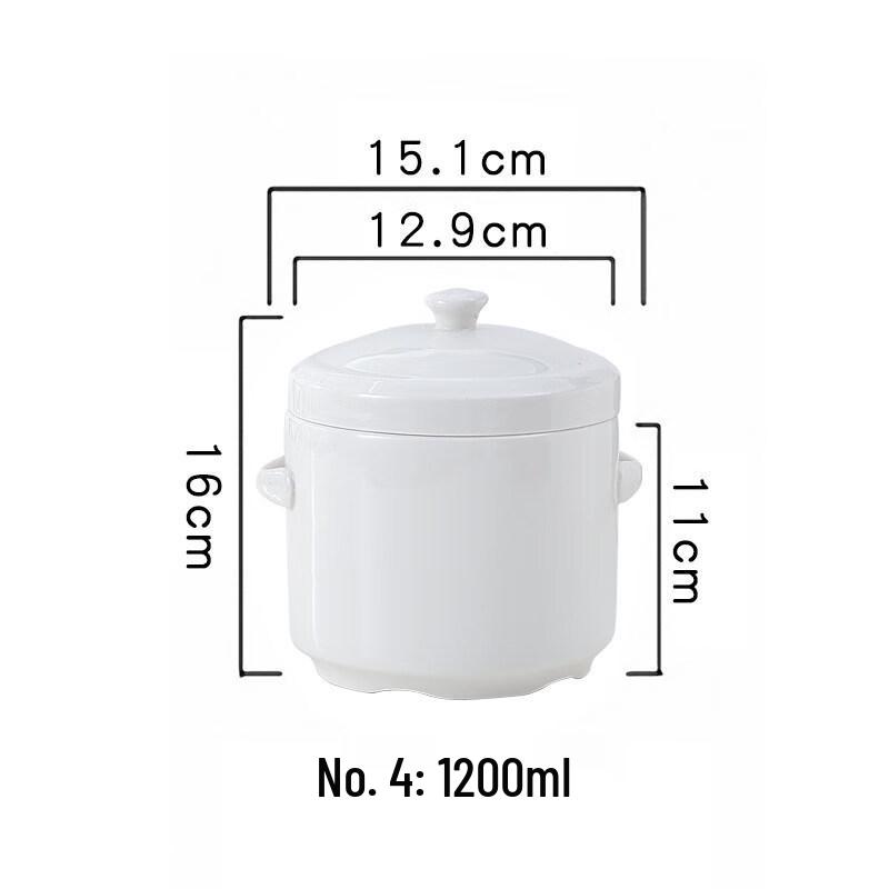 Wutuo Ceramic Double Boiler Stew Pot