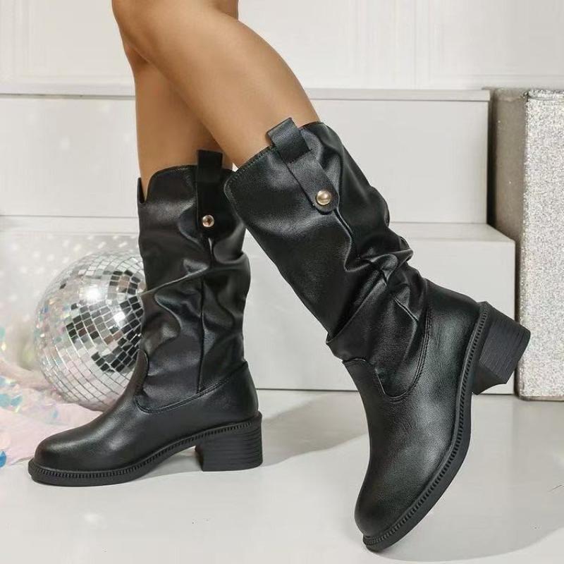 High-heeled Boots, Mid-heeled Boots, Mid-heeled Women's Shoes